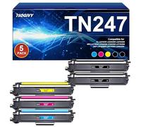 NOGIVY TN247 TN-243CMYK Toner compatibile per Brother TN243CMYK TN-247 per toner Brother MFC L3750CDW MFC-L3770CDW DCP-L3550CDW MFC-L3750CDW HL-L3210CW (2 nero, ciano, giallo, magenta, confezione da 5