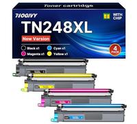 NOGIVY TN248XL TN248 XL Toner compatibile con Brother TN-248XL TN-248CMYK per Brother MFC-L3760CDW MFC-L3740CDW DCP-L3560CDW MFC-L8390CDW HL-L3240CDW (nero, magenta, giallo, ciano, confezione da 4)