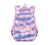Nogkdyc Borsa per la scuola per ragazzi e ragazze Zaino dei cartoni animati anime per studenti delle scuole elementari Zaino per bambini per le classi 3-6(C12,Un)