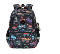 Nogkdyc Borsa per la scuola per ragazzi e ragazze Zaino per la scuola primaria dei cartoni animati per le classi 1-6 Zaino per grande capacità impermeabile e resistente all'usura(C9,Un)