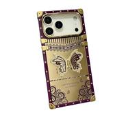 Nogkdyc Cover Specchio Galvanizzata Bling Strass per iPhone 17 Pro Max, Custodia Brillantini con Supporto Farfalla Luxe per iPhone 16 15 14 13 (viola,per iPhone 11)