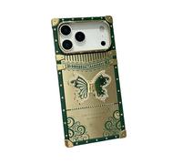 Nogkdyc Cover Specchio Galvanizzata Bling Strass per iPhone 17 Pro Max, Custodia Brillantini con Supporto Farfalla Luxe per iPhone 16 15 14 13 (verde,per iPhone 12 Pro)