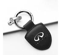 NOGRAX Auto Metallo Pelle Portachiavi,per Infiniti Moda Famiglia Regalo Auto Chiave Decorare Accessori,D-M