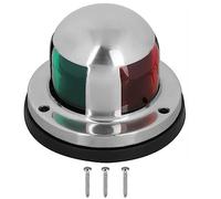 NOGRAX Luci di navigazione della barca del LED dell'acciaio inossidabile, 12V 24V Luce dell'arco con la lampada di corsa impermeabile rossa e verde per il pontone marino yacht Skeeter