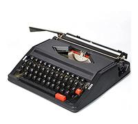 NOGRAX Macchina da Scrivere Meccanica Inglese,Macchina da Scrivere Manuale Portatile Tradizionale Vecchio Stile,per Appunti O Lettere O Scrittura Creativa,Regalo Letterario per Scrittori,Black