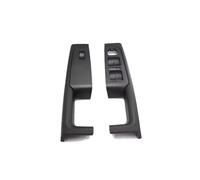 NOHEEU 2 Pezzi Maniglia Interna Portiera Anteriore Posteriore Telaio Bracciolo Interruttore Controllo Rivestimento Per Skoda Per Superb 08-13(Black front)