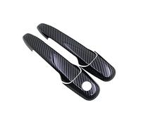 NOHEEU Adesivi Per Finiture Per Auto Accessori Per Lo Styling Per Ford Per Mustang Per Shelby GT500 2005-2014 Copri Maniglia Per Porta In Fibra Di Carbonio(2)