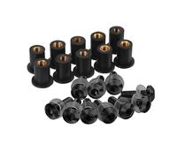 NOHEEU Clip di Fissaggio Bulloni Parabrezza Moto per B&MW F650GS 800GS F800R R1200R R1200GS S1000R S1000XR K1300R R Nine T per Scrambler(Nero)