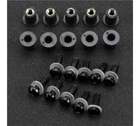 NOHEEU Clip di Fissaggio Bulloni per Parabrezza Moto da 10 Pezzi 5 Mm Kit Viti di Montaggio per Parabrezza per Y&amaha YZFR1 YZF-R1 YZF R1 1999-2003(Nero)
