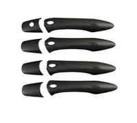 NOHEEU copertura maniglia porta esterna Gloss Black Carbon Car Door Handle Cover Trim Pasta Style Per Ex35 Ex37 Fx35 Fx37 Fx50 2008 2009 2010 2013(Style 3)