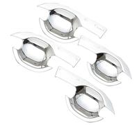NOHEEU Copri Maniglia Per Porta 4 Pezzi Esterno Galvanico Per Auto Per Mitsubishi Per Outlander 13-19 Striscia Con Buco Della Serratura Intelligente(Nero)
