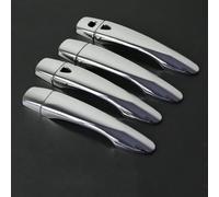 NOHEEU Copri Maniglia Per Porta 4 Pezzi Piastra Elettrica Per Auto Copertura Per Esterna Per Nissan X-Trail T32 MK3 2014-2019 X Trail XTrail(Silver A)