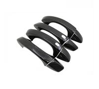 NOHEEU Copri Maniglia Per Portiera Per Auto Cromata Nera Lucida, Sovrapposizioni Di Finiture, Accessori Per Lo Styling Per Golf 7 Mk7 2013 2014-2019(Carbon B)