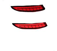 NOHEEU Luci Del Riflettore Paraurti Posteriore Per Per Axio Per Corolla 2015 2016 2017 2018 81910-50010 81920-50010 camion(Color3)