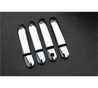 NOHEEU per Nissan per Marzo per Micra K12 per Tiida C11 2003-2010 Auto Maniglia della Porta Coperture Trim Styling Adesivi Overlay(Silver No Button)