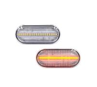 NOHEEU Stile Auto Affumicato Lente Ambra Luci Posizione Laterali Per Per Golf Per MK4/per Jetta/per Bora 1999-2004 Lampada di segnalazione porta(Clean lens)