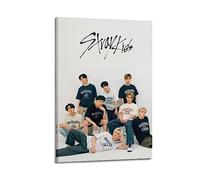 NOHF Poster con Stampa Artistica di Stray Kids - Decorazione da Parete in Stile Retrò per Casa e Ufficio - 30 x 45 cm, con Cornice