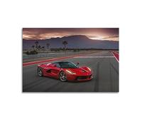 NOHF Poster Supercar per Ferrari LaFerrari 2014, stampa artistica da parete, stile retrò, decorazione estetica per la stanza dell'ufficio, 60 x 90 cm, senza cornice