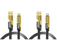 NOHON Multi Cavo di Ricarica 4 in 1：Caricatore USB Ricarica Multiplo Cavetto 1.2M Nylon Intrecciato Universale Filo Cavo Ricarica USB Compatibile con iPhone Samsung Galaxy Huawei Google MacBook iPad