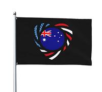 Noi Amiamo L'America E L'Australia Per Sempre Garden Flag Con 2 Occhielli Bandiere Da Giardino Resistente Alle Intemperie Bandiera Da Cortile Per All'Aperto Fattoria Esterni 90X150 Cm