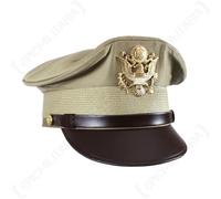 NOI DELL'ESERCITO Ufficiali a Punta cachi VISIERA TAPPO - tutte le taglie - WW2