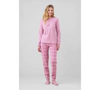 NOI DI NOTTE Pigiama Lungo Donna Cotone e Pile Invernale ART. FA009331