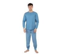 Noi di Notte Pigiama Uomo Lungo 100% Cotone Leggero FC003021