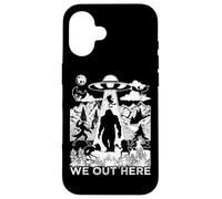 Noi Fuori Qui America Mostri Bigfoot Mothman Criptidi Locali Custodia per iPhone 16