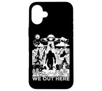Noi Fuori Qui America Mostri Bigfoot Mothman Criptidi Locali Custodia per iPhone 16 Plus
