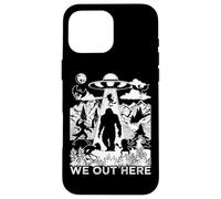 Noi Fuori Qui America Mostri Bigfoot Mothman Criptidi Locali Custodia per iPhone 16 Pro Max