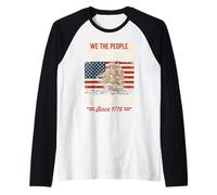 Noi Il Popolo Non Abbiamo re in America dal 1776 Maglia con Maniche Raglan