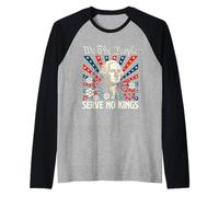 Noi Il Popolo Non serviamo re - libertà Anti-monarchia Maglia con Maniche Raglan