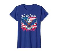 Noi Il Popolo sappiamo Fare Festa Maglietta, Donna, Blu Reale, M