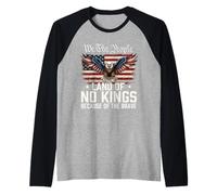 Noi Il Popolo Terra di Nessun Re - Patriottico 4 Luglio Maglia con Maniche Raglan