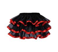 Noi L'Estate Come Noi Gonne Hoben Europa e gli Stati Uniti Gonna Tulle, Tutu Gonna multistrato Peng Peng Rock Fransen Donna, Colore: rosso, S