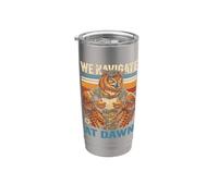 Noi Navigare All'alba Owl Compass Aviator Bicchiere termico in acciaio inox doppia parete