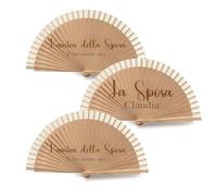 ''Noi'' Set di 6 Ventagli Decorativi per Matrimonio Team Bride e Bride to Be Personalizzati con Nome Addio al Nubilato Sposa Damigelle Testimoni Festa Sorpresa