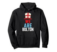 Noi Siamo Bolton Inghilterra Bandiera Boltonion Sport Felpa con Cappuccio