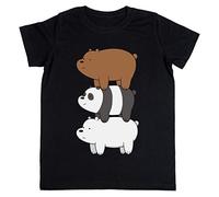 Noi Spoglio Bears III Bambini Unisex Ragazzi Ragazze T-Shirt Maglietta Nero Maniche Corte Dimensioni S Kids Boys Girls Black T-Shirt Small Size S
