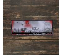 Noi Volontà Remember Loro WW1 Barrette Runner Donazione A Poppy Appeal Telo Pub