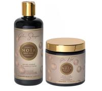 NOIA HAIR - Pacchetto Duo SHAMPOING 500 ml + maschera 500 ml (PACK DUO GLOW PROTEINE DI SEta, ACID HYALURONIC & MIELE SHAMPOING + MASCHERA