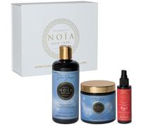 NOIA HAIR - Routine Capillare TRIO Silver - Shampoo, Maschera & Siero - Anti-Ingiallimento, Freddo & Brillanza - Cura Professionale Capelli Biondi, Grigio & Cattivo