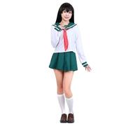 Noiclub Kagome Higurashi Cosplay Inuyasha Anime Costume Outfits Uniforme JK Abbigliamento Halloween Carnevale S