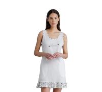 Noidinotte - Abitino Donna in Cotone Scollo Tondo e Spalla Larga Articolo DOT - L Panna