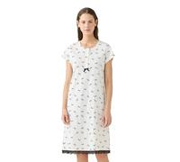 Noidinotte - Camicia da Notte Donna Estiva in Cotone Articolo Cherie. - L Panna