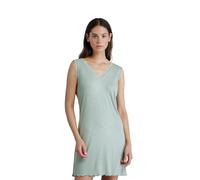 Noidinotte - Camicia da Notte Donna in Costina con Scollo a V e Spalla Larga Articolo Bloom - 50 Verde