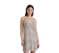 Noidinotte - Camicia da Notte Donna in Cotone bretellina Articolo Animalier - M Beige