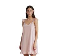 Noidinotte - Camicia da Notte Donna in Cotone bretellina Little Flower - M Rosa