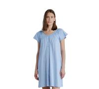 Noidinotte - Camicia da Notte Donna in Cotone con Manica Corta e Apertura sul Davanti Articolo Little Flower - L Azzurro