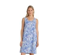 Noidinotte - Camicia da Notte Donna in Cotone con Spalla Larga Articolo Acquerello - M Azzurro